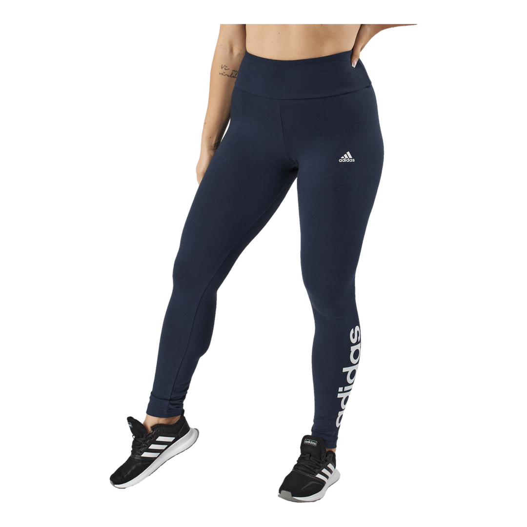 ESSENTIALS HIGH-WAISTED LOGO LEGGINGS Legend Ink / White