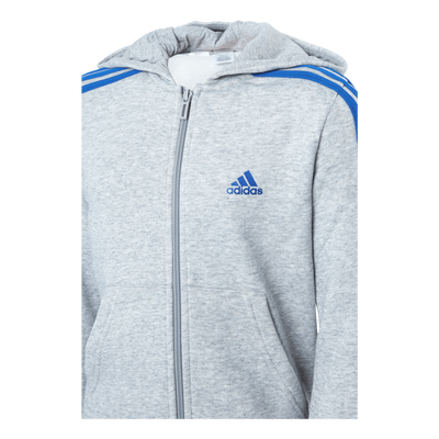 Essentials 3-Stripes Hoodie Medium Grey Heather