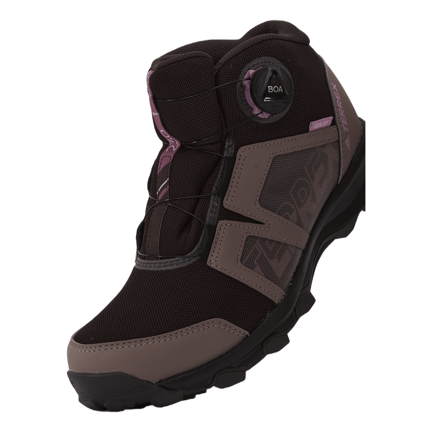 Terrex Agravic Boa Mid RAIN.RDY Hiking Shoes Shadow Maroon / Matt Purple Met. / Wonder Red
