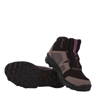 Terrex Agravic Boa Mid RAIN.RDY Hiking Shoes Shadow Maroon / Matt Purple Met. / Wonder Red