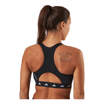 Powerreact Training Medium-Support Techfit Bra Black