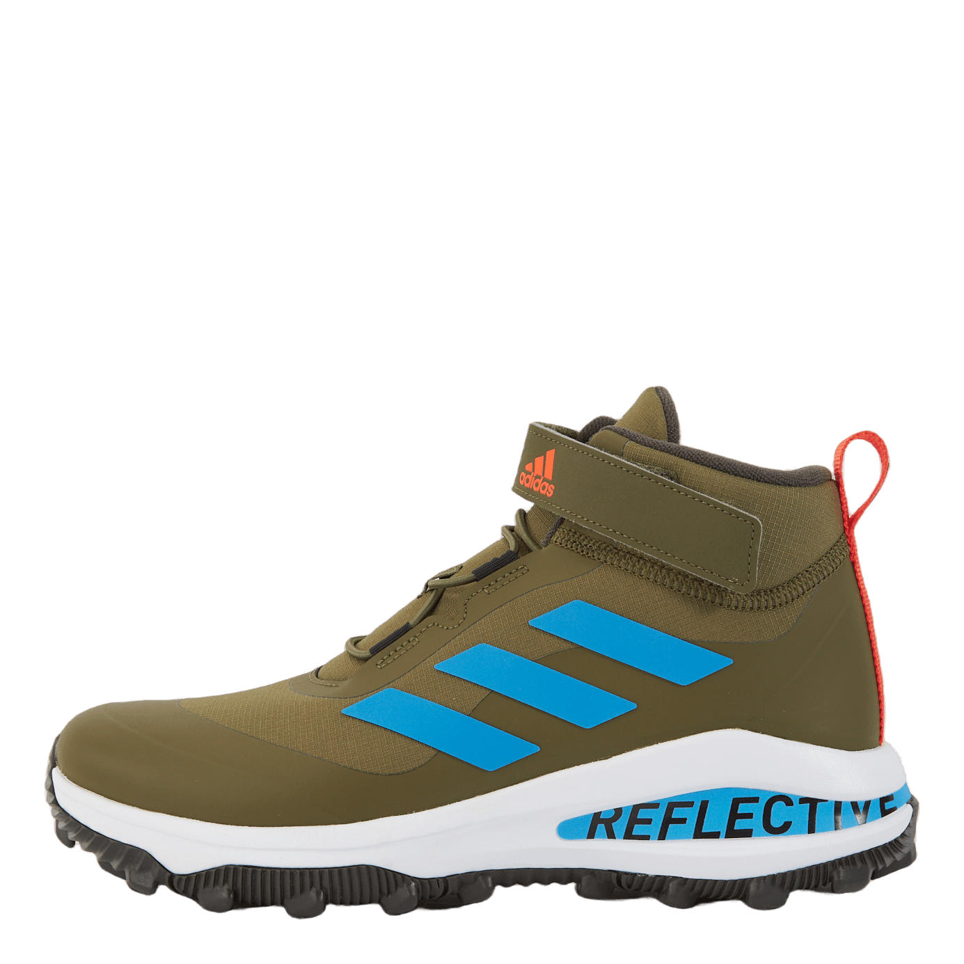 Fortarun All Terrain Cloudfoam Sport Running Elastic Lace and Top Strap Shoes Focus Olive / Pulse Blue / Shadow Olive