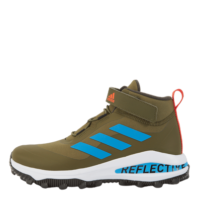 Fortarun All Terrain Cloudfoam Sport Running Elastic Lace and Top Strap Shoes Focus Olive / Pulse Blue / Shadow Olive