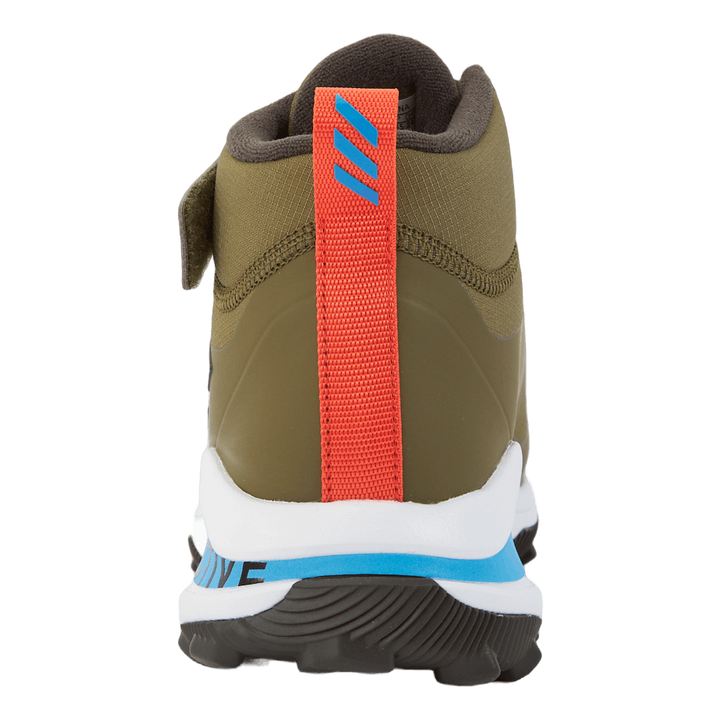 Fortarun All Terrain Cloudfoam Sport Running Elastic Lace and Top Strap Shoes Focus Olive / Pulse Blue / Shadow Olive