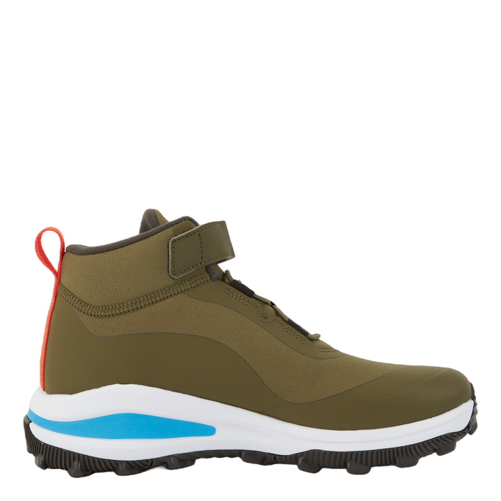 Fortarun All Terrain Cloudfoam Sport Running Elastic Lace and Top Strap Shoes Focus Olive / Pulse Blue / Shadow Olive