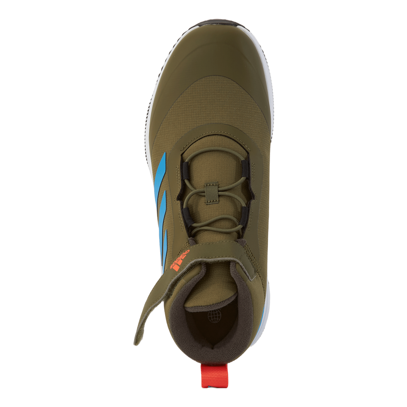 Fortarun All Terrain Cloudfoam Sport Running Elastic Lace and Top Strap Shoes Focus Olive / Pulse Blue / Shadow Olive