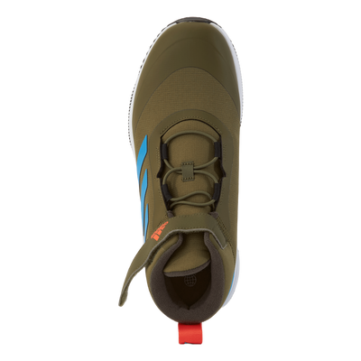 Fortarun All Terrain Cloudfoam Sport Running Elastic Lace and Top Strap Shoes Focus Olive / Pulse Blue / Shadow Olive