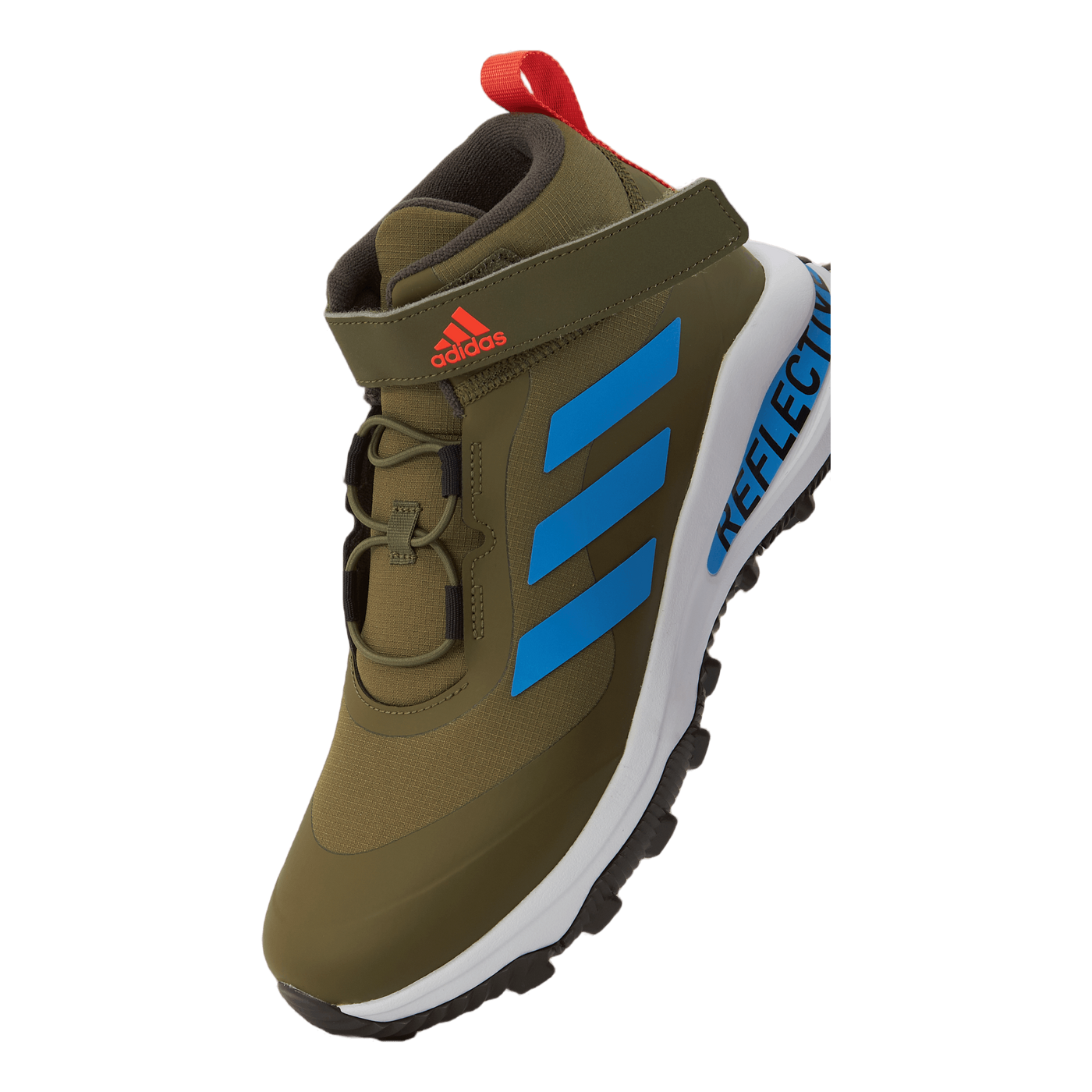Fortarun All Terrain Cloudfoam Sport Running Elastic Lace and Top Strap Shoes Focus Olive / Pulse Blue / Shadow Olive