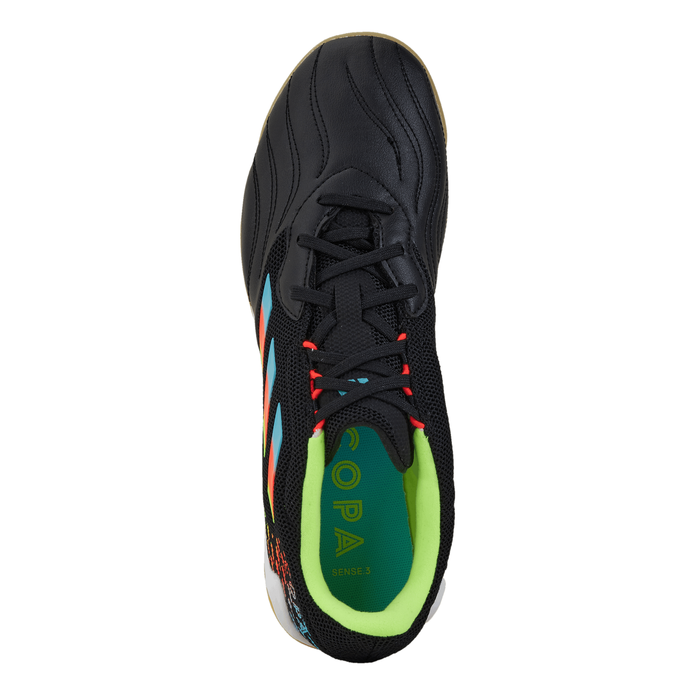 Copa Sense.3 Indoor Boots Core Black / Bright Cyan / Team Solar Yellow