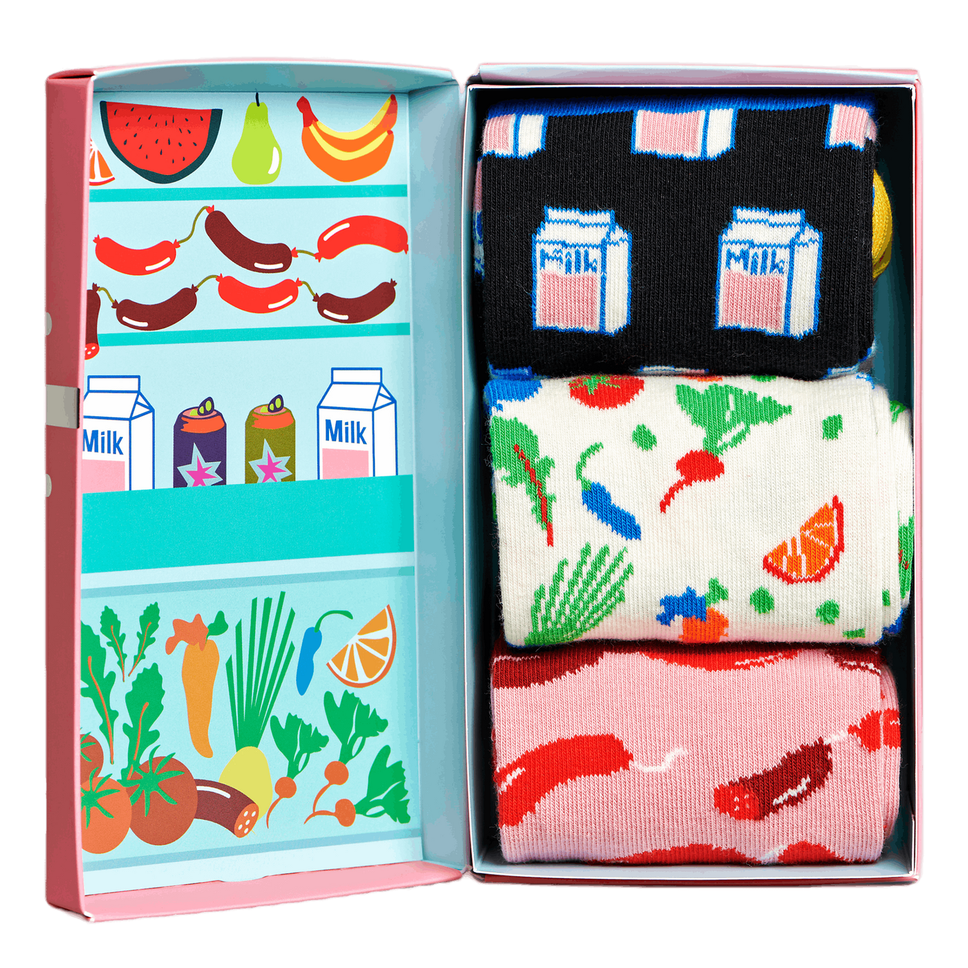 3-pack Foodie Socks Gift Set Multi