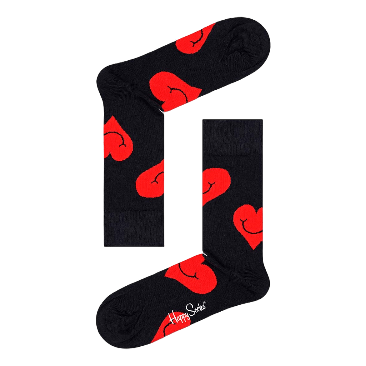 2-pack I Heart You Socks Gift  Black/multi