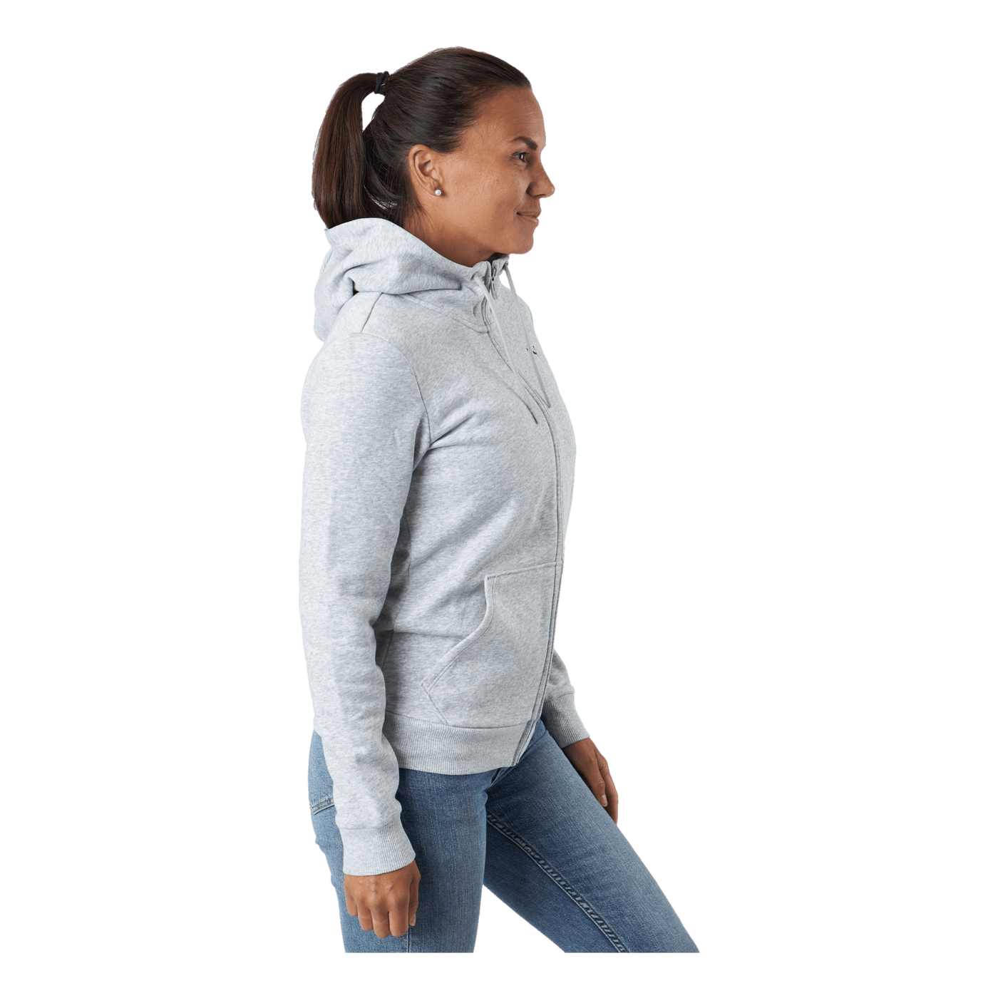 Ess Small Logo Full-zip Hoodie Puma Black Cat
