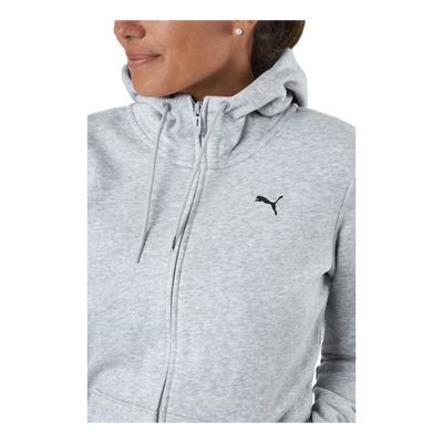 Ess Small Logo Full-zip Hoodie Puma Black Cat