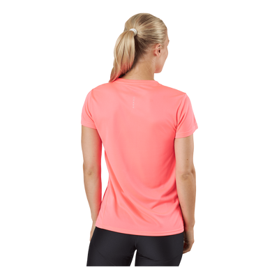 Run Favorite Ss Tee W Sunset Glow