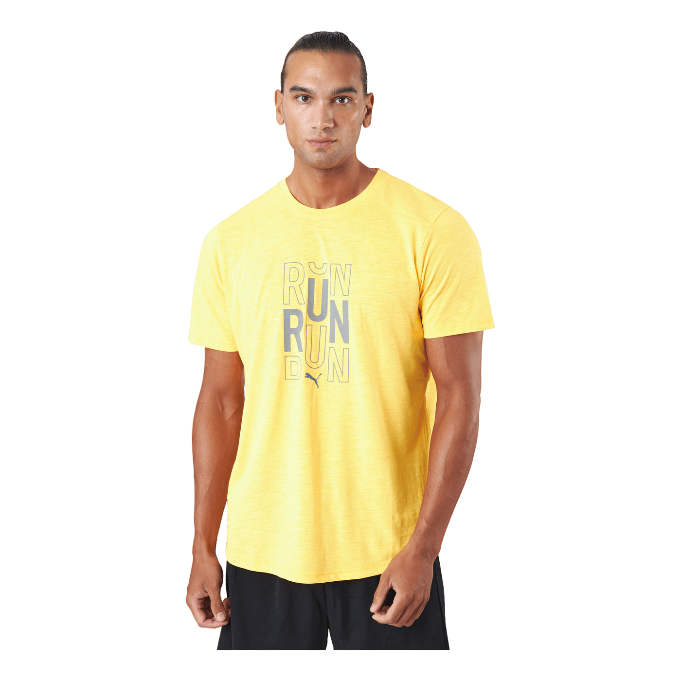 Run Logo Ss Tee M Sun Stream