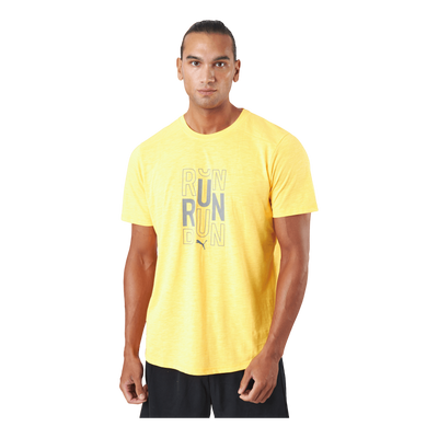 Run Logo Ss Tee M Sun Stream