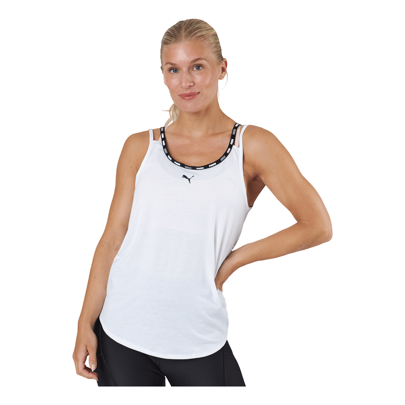 Puma Strong Triblend Tank Puma White