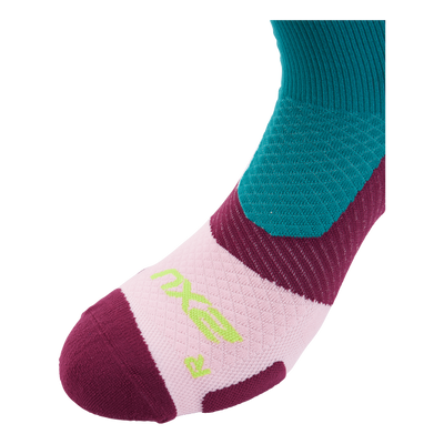 Vectr Light Cushion Crew Sock Deep Jade/beet