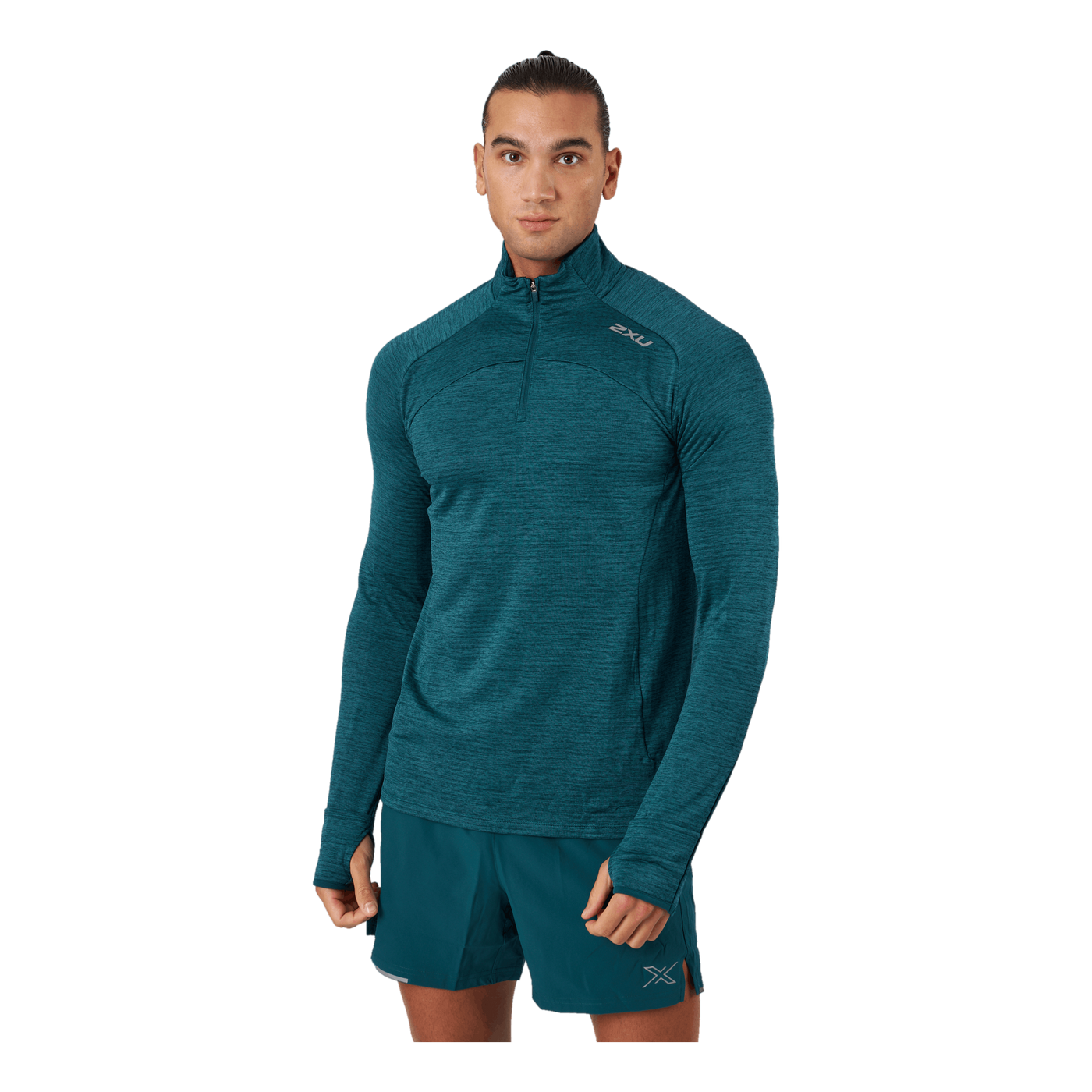 Ignition 1/4 Zip Deep Jade/silver Reflective