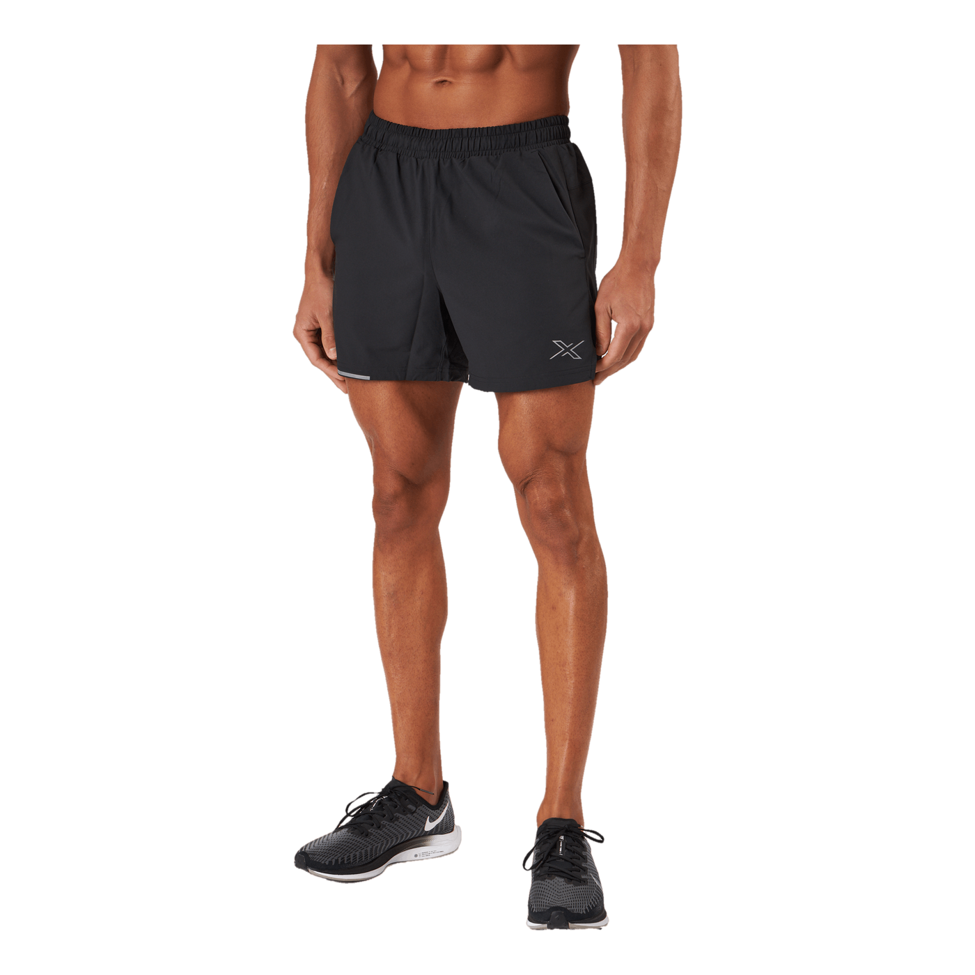 Aero 5 Inch Shorts Black/silver Reflective