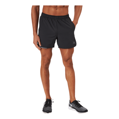 Aero 5 Inch Shorts Black/silver Reflective