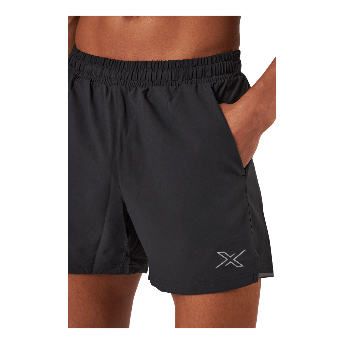 Aero 5 Inch Shorts Black/silver Reflective