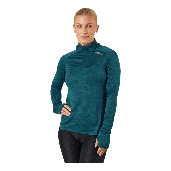 Ignition 1/4 Zip Deep Jade/silver Reflective