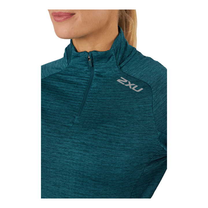 Ignition 1/4 Zip Deep Jade/silver Reflective