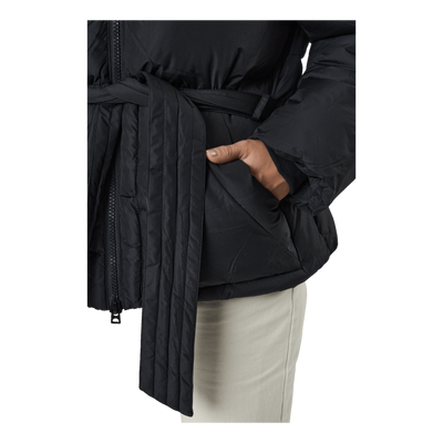 Beltet Short Padded Hood Jacke Black