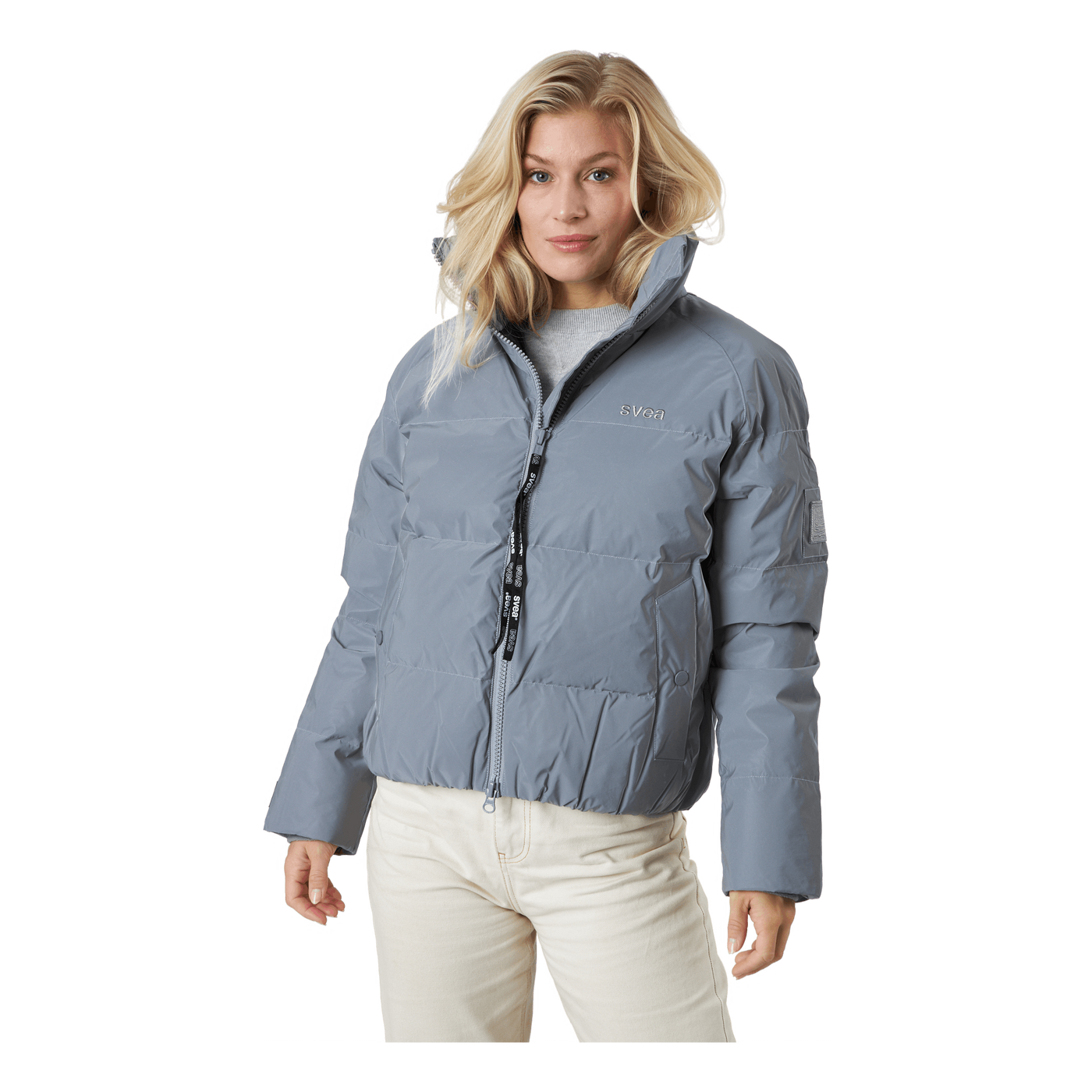 Volume Puffer Jacket Silver Reflex