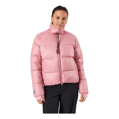 Volume Puffer Jacket Pink Edge