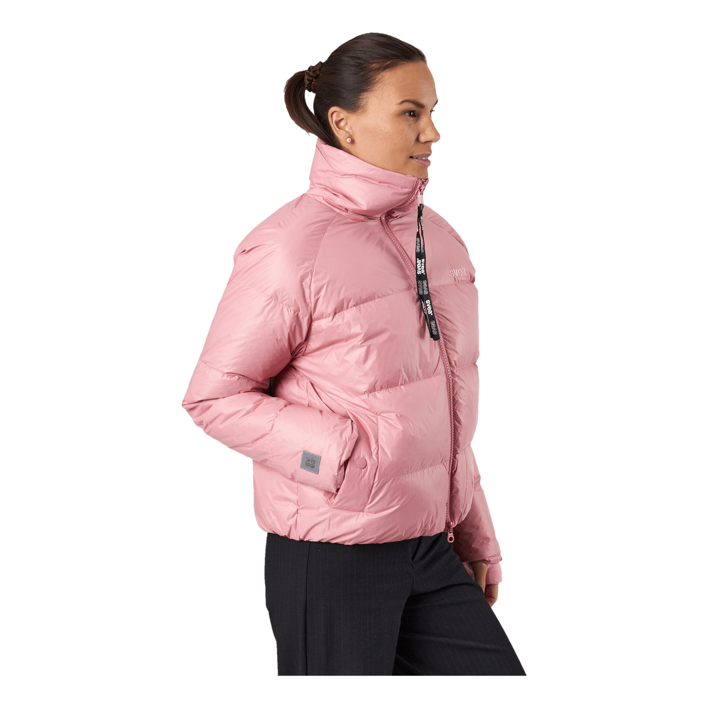 Volume Puffer Jacket Pink Edge