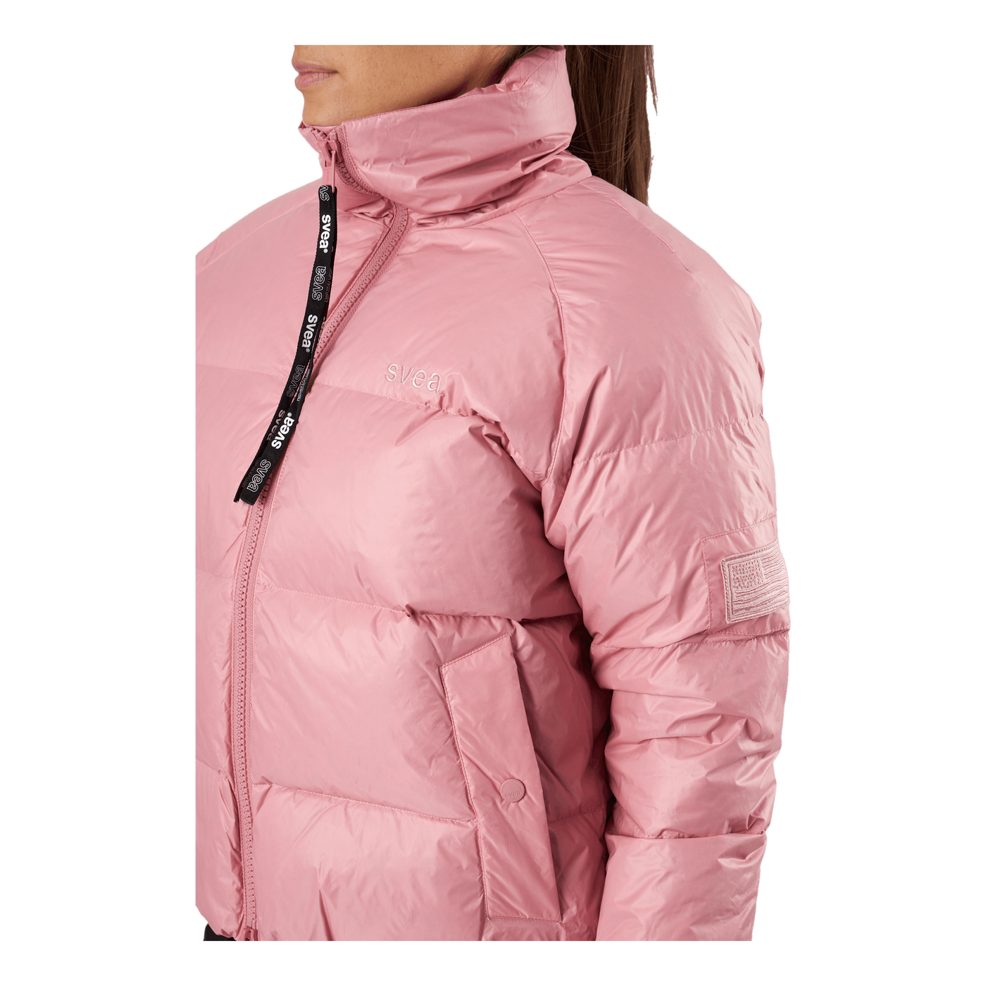 Volume Puffer Jacket Pink Edge