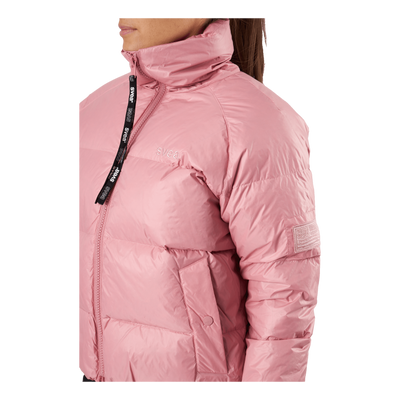 Volume Puffer Jacket Pink Edge