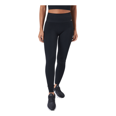 Seamless Honeycomb Black Tight Black