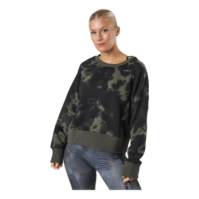 Clara Crewneck Cinder Tie Dye