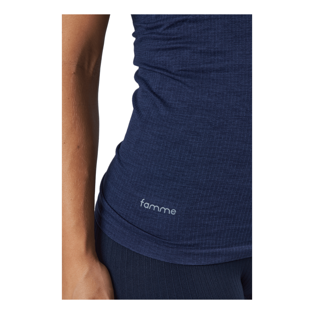 Power Tank Top Navy Blue