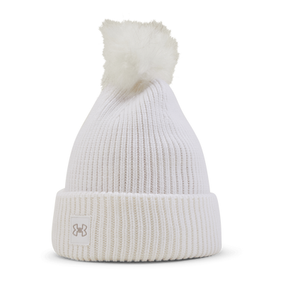 Ua Halftime Ribbed Pom White