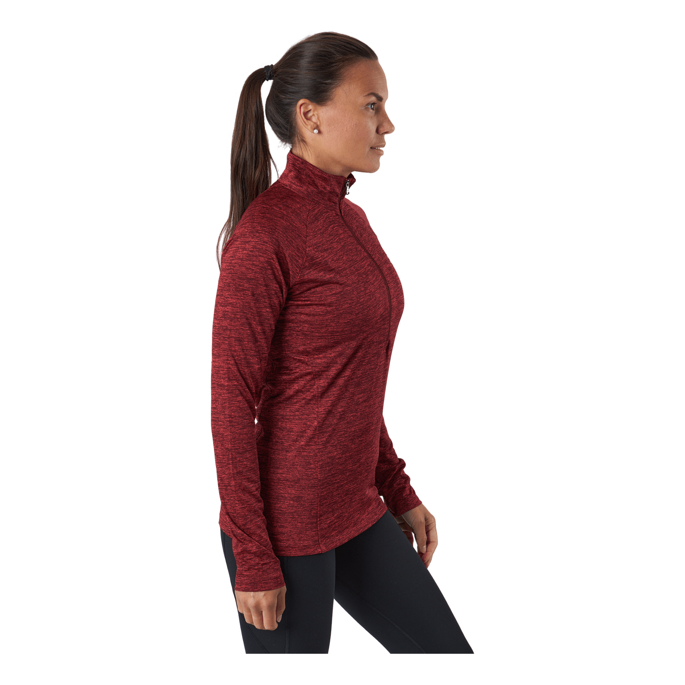 Tech 1/2 Zip - Twist Chestnut Red