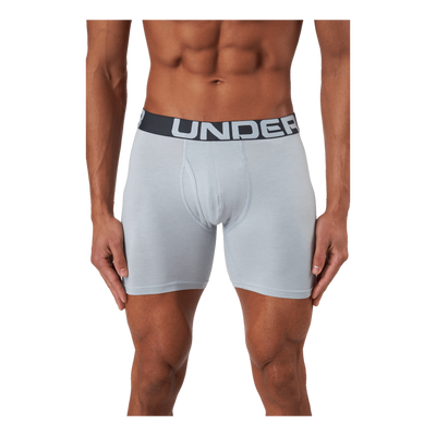 Ua Charged Cotton 6in 3 Pack Royal