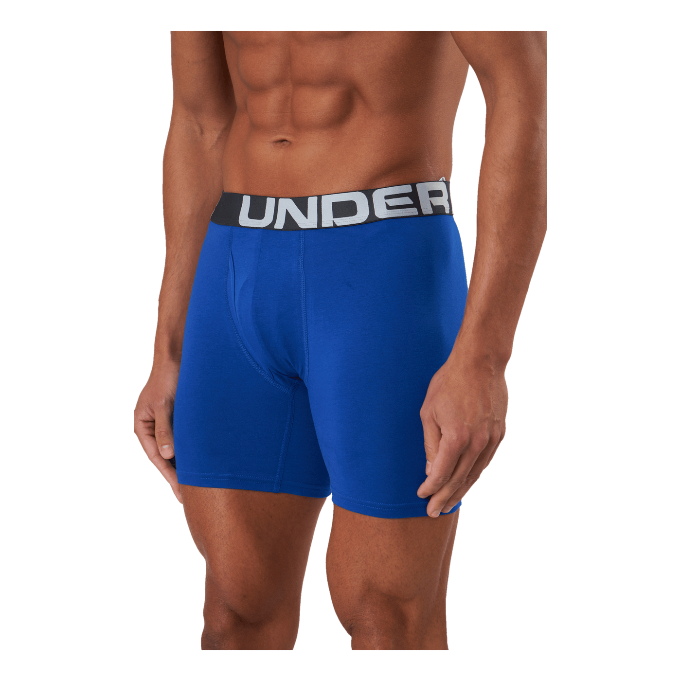 Ua Charged Cotton 6in 3 Pack Royal