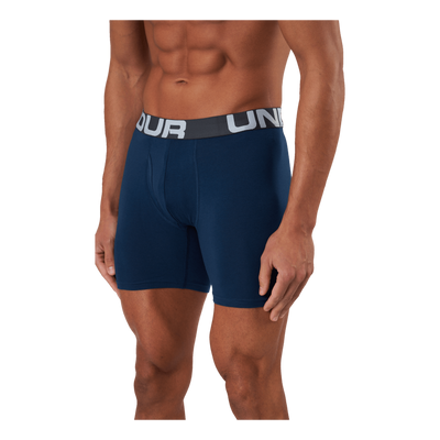 Ua Charged Cotton 6in 3 Pack Royal