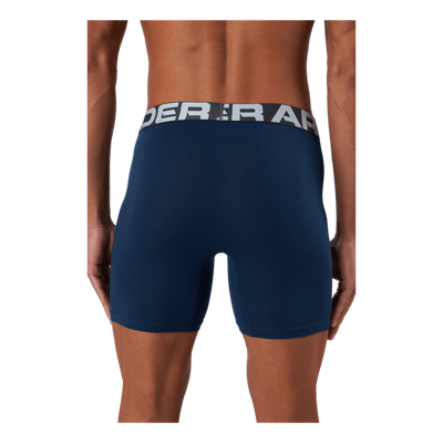 Ua Charged Cotton 6in 3 Pack Royal