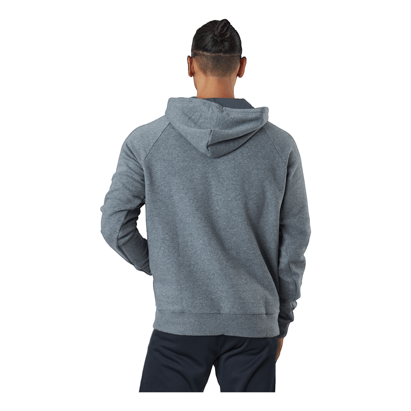 Ua Rival Fleece Hoodie Pitch Gray Light Heather