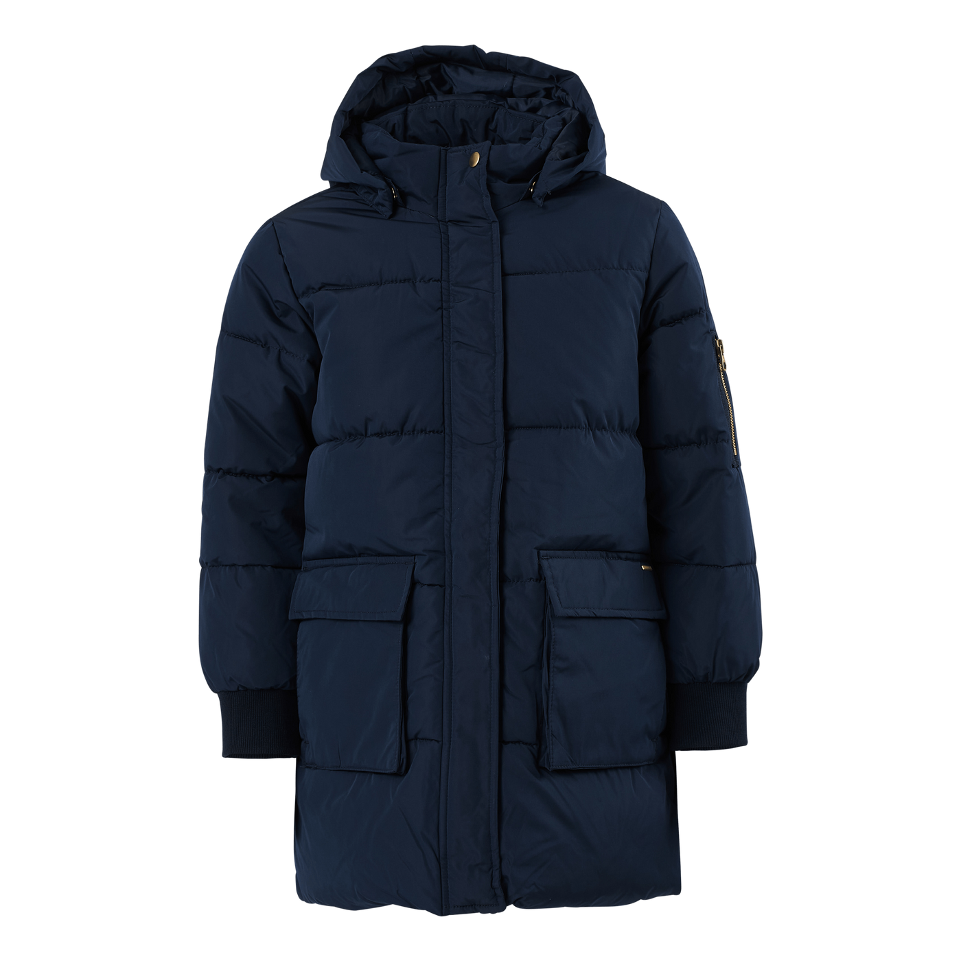 Nkfmuso Long Puffer Jacket Cam Dark Sapphire