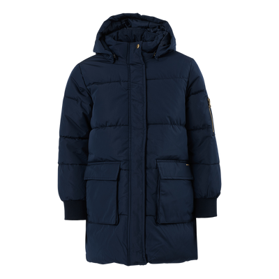 Nkfmuso Long Puffer Jacket Cam Dark Sapphire