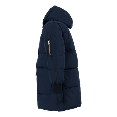 Nkfmuso Long Puffer Jacket Cam Dark Sapphire