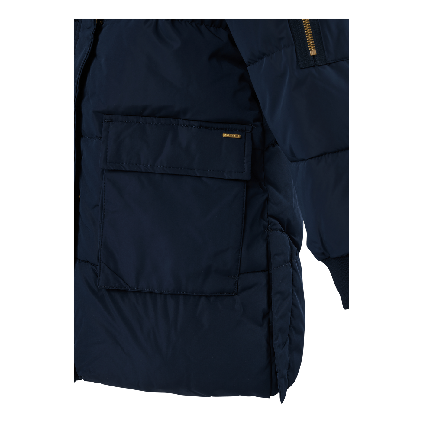 Nkfmuso Long Puffer Jacket Cam Dark Sapphire