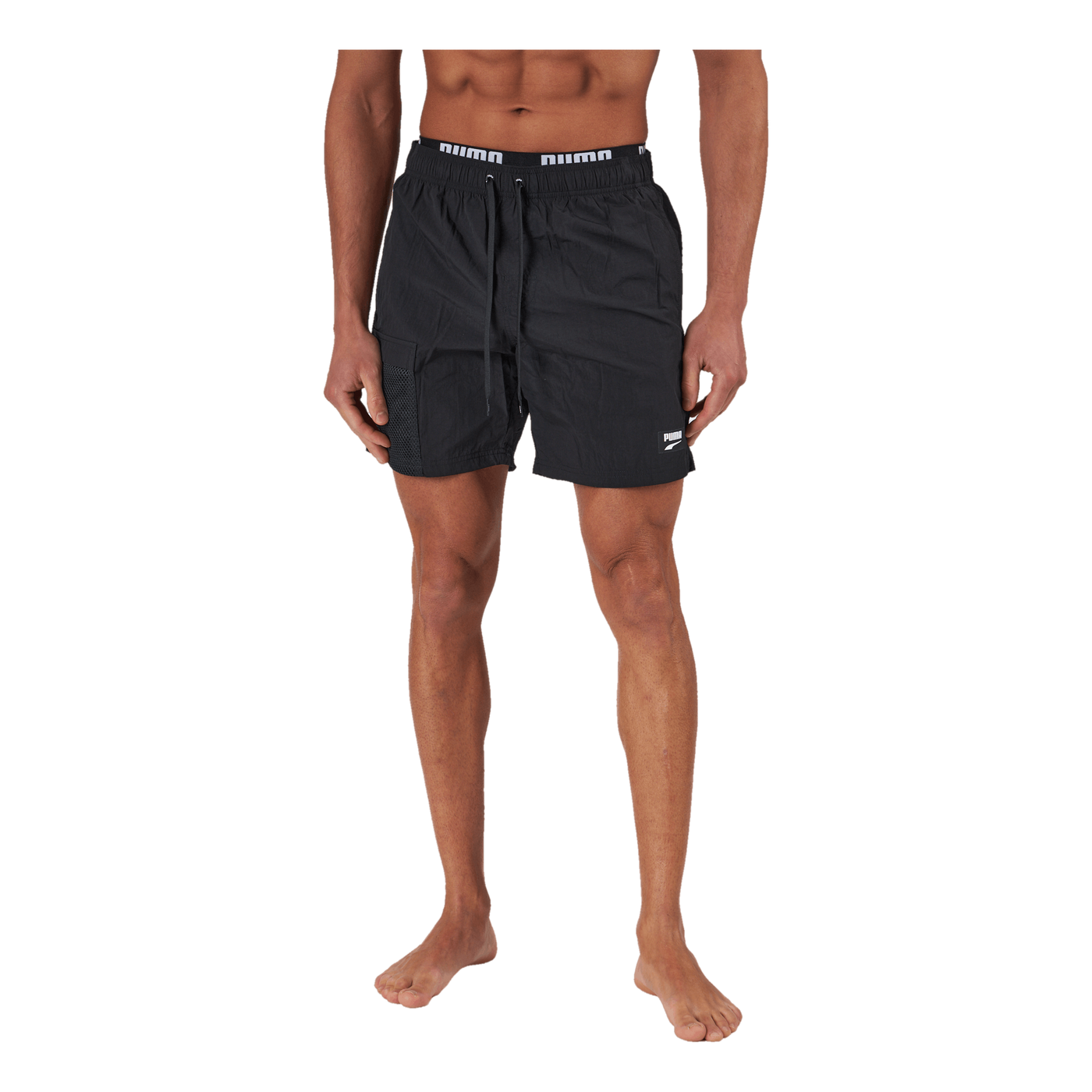 Swim Men Utility Mid Shorts 1p Black