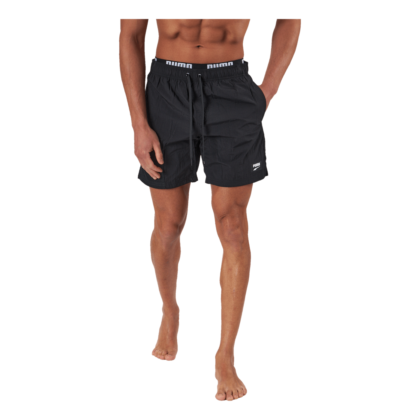 Swim Men Utility Mid Shorts 1p Black